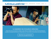 Tablet Screenshot of mediacademie.org